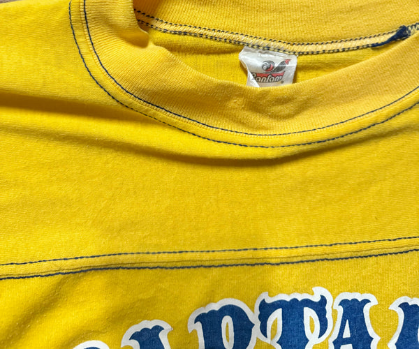 Vintage Yellow Captain Anchor Football T-shirt (L)