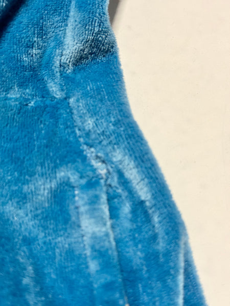 Vintage Blue Velour Jacket (L)