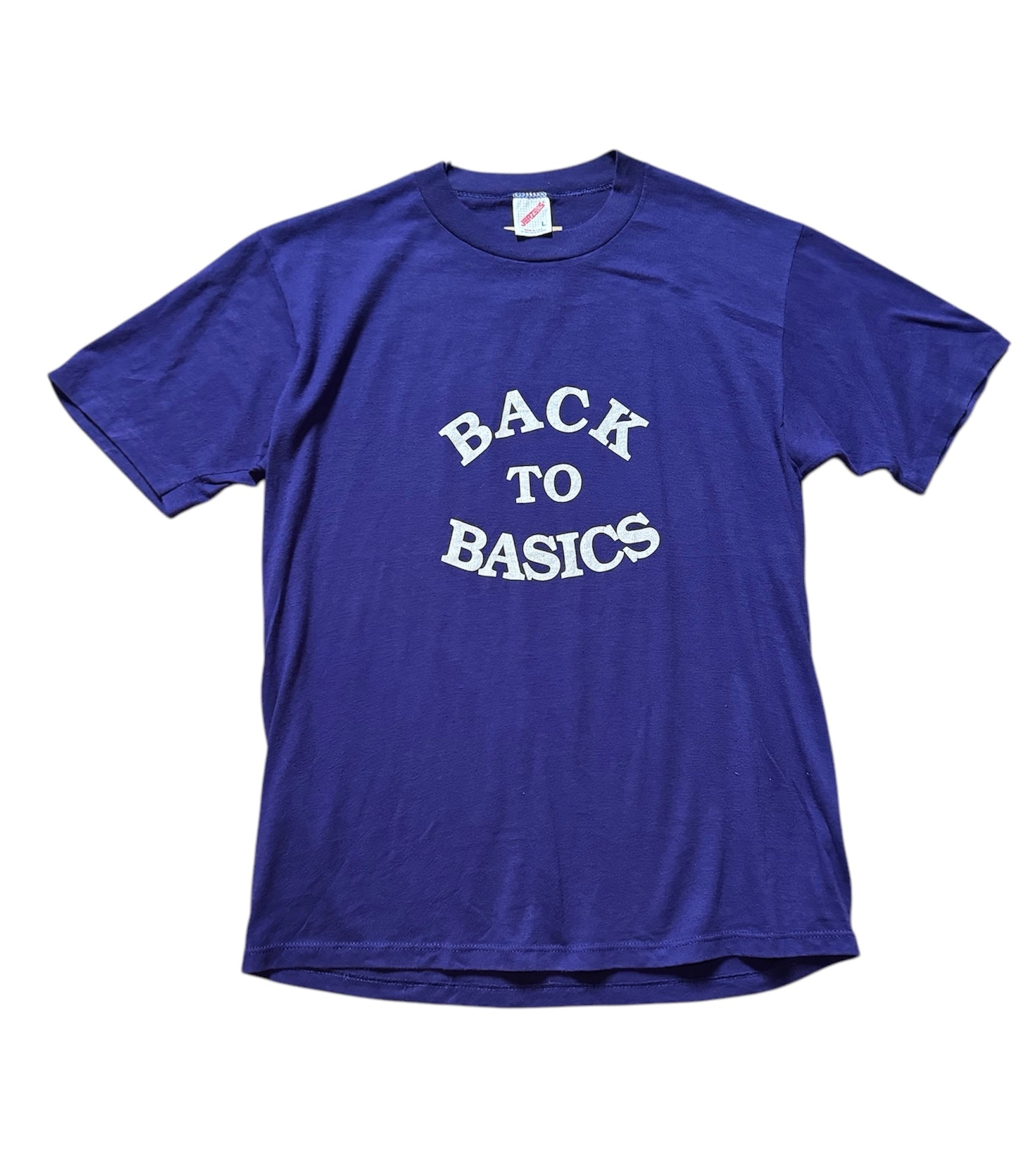 Vintage Purple Back To Basics T-shirt (L)