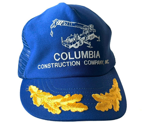 Vintage Columbia Construction Trucker Hat