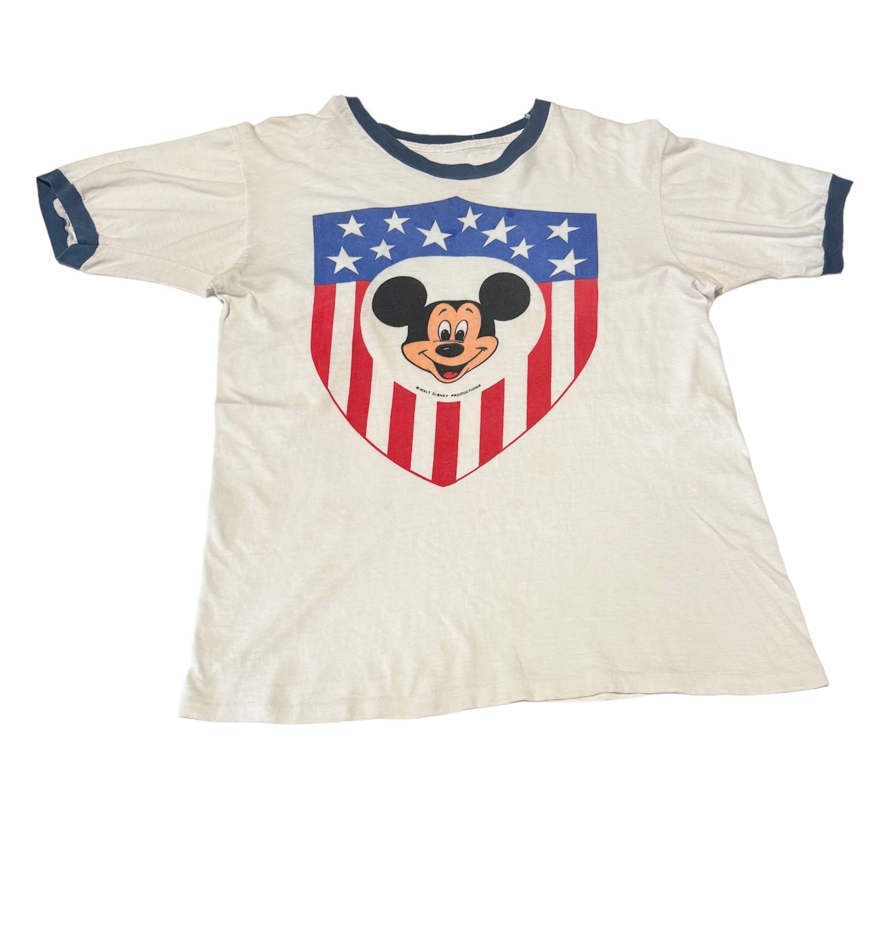 Vintage USA Mickey Mouse Ringer T-shirt (M)