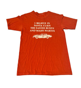 Vintage Orange ‘I Believe In…’ Car T-shirt (M/L)