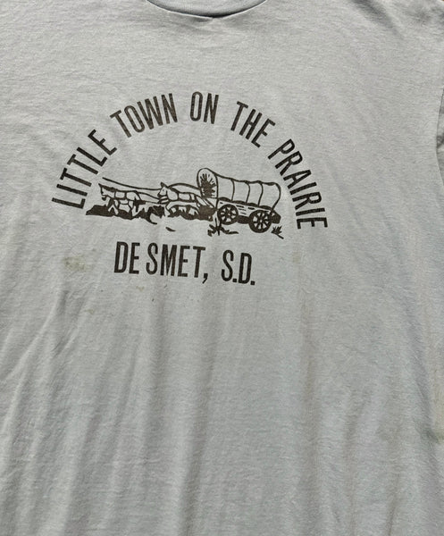 Vintage Blue Little Town on The Praire T-shirt (XL-XXL)