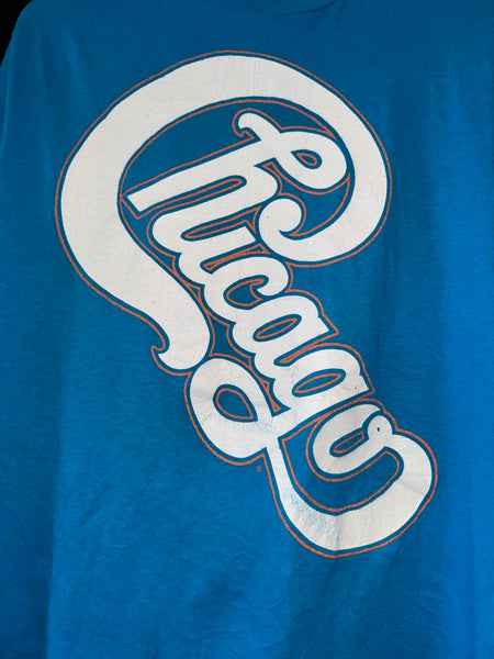 Vintage Chicago Teal Blue 1986 T-shirt (L)