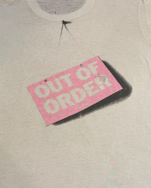 Vintage 80s Rod Stewart ‘Out of Order’ T-shirt (L/XL)