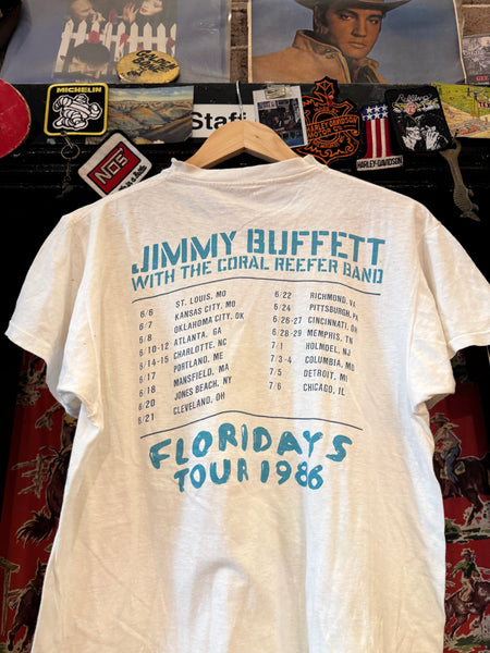 Vintage Jimmy Buffett Floridays 1986 Tour T-shirt (M/L)