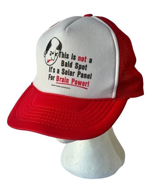 Vintage Solar Panel Bald Spot Trucker Hat