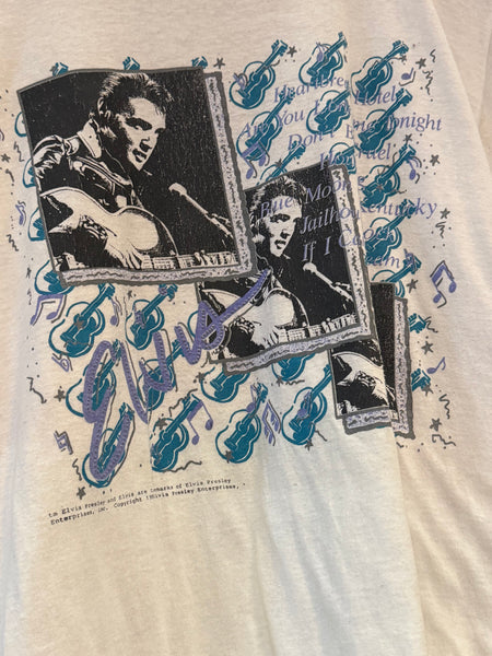 Vintage 1990s Elvis Guitars  T-shirt (M)