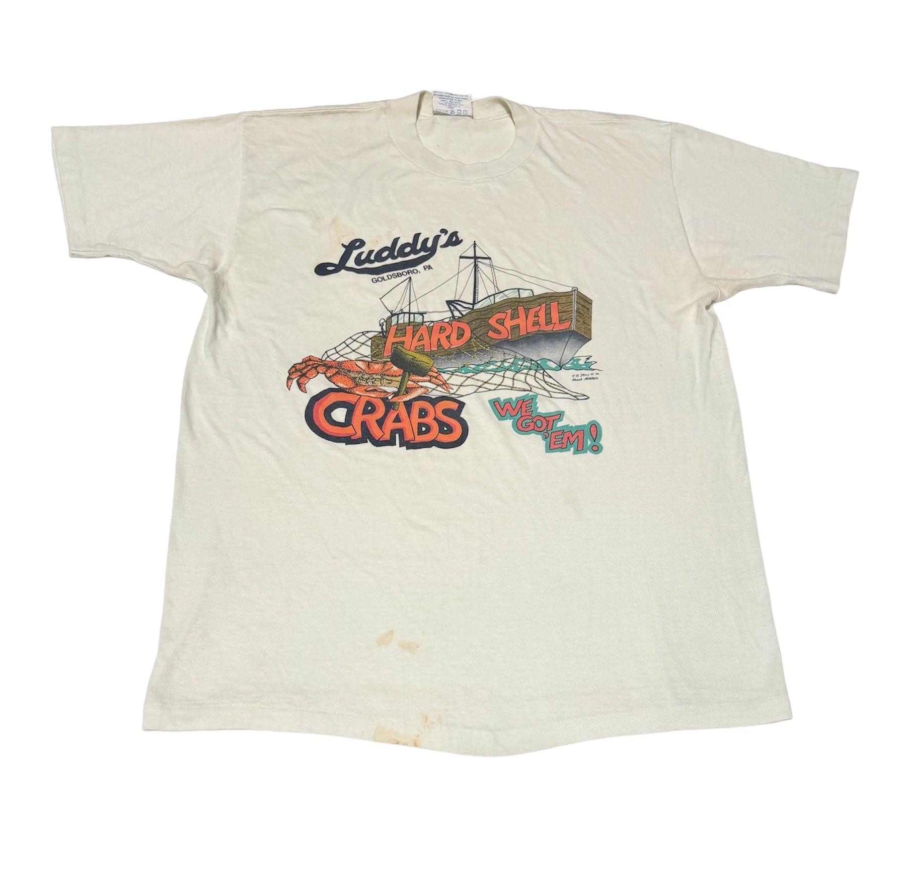 Luddys Crab Vintage T-shirt (L)