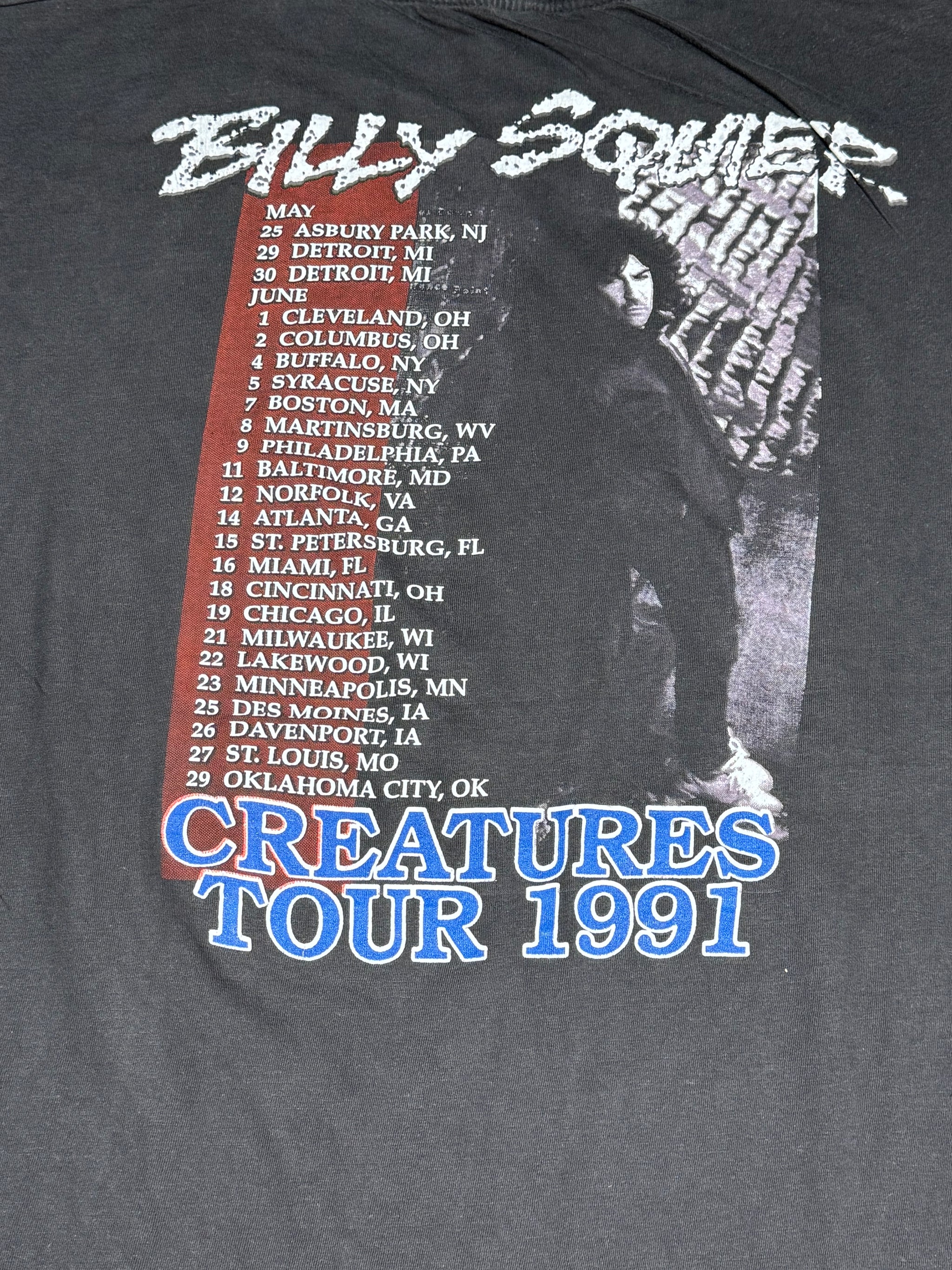Vintage Billy Squier - Creatures 1991 Tour T-shirt (L) – Route 66 