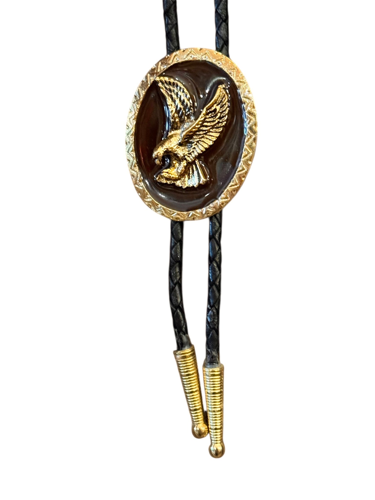 Bolo Tie - Gold / Bronze Eagle