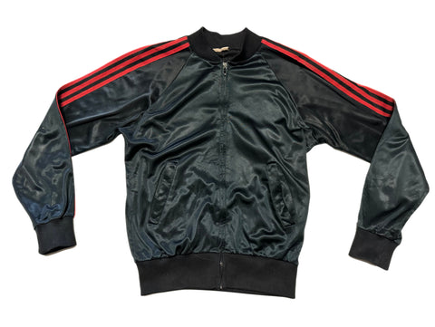 Vintage 80s Red & Black Stripe Sports Jacket -  (S-M)