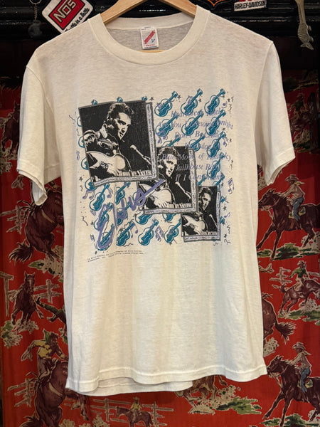 Vintage 1990s Elvis Guitars  T-shirt (M)