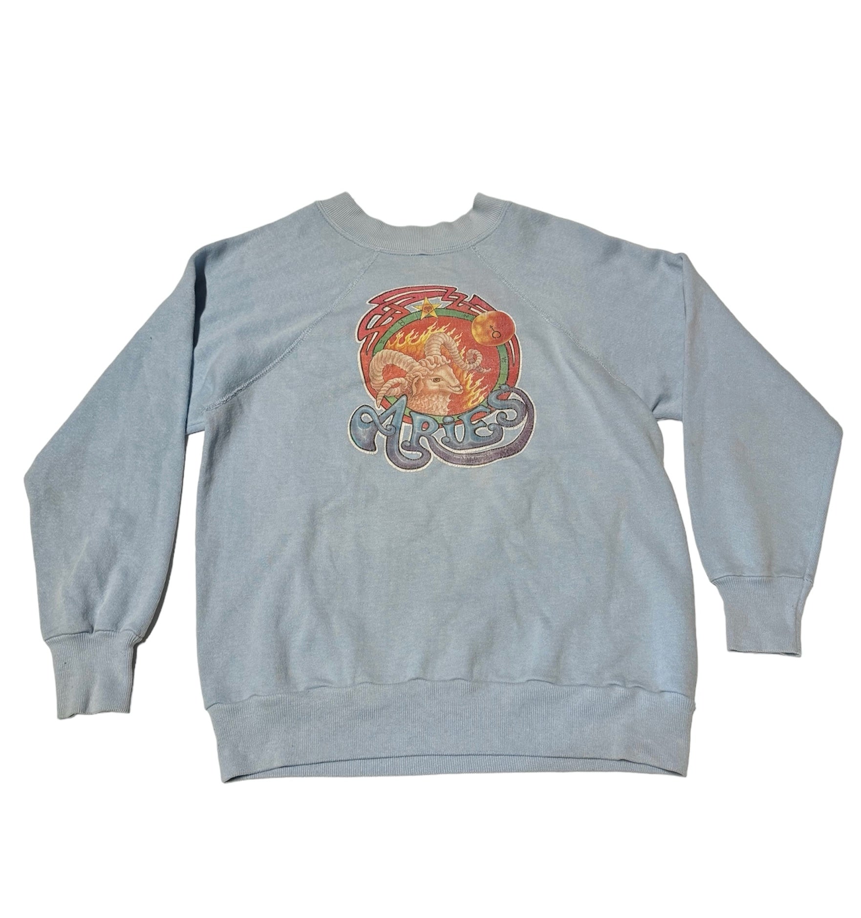 Vintage Blue Aries Sweatshirt (S-M)