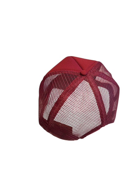 Burgundy Harley Davidson Winged Trucker Hat