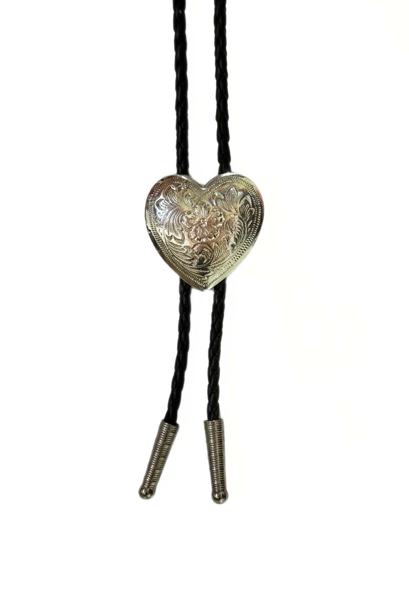 Bolo Tie - Silver Heart