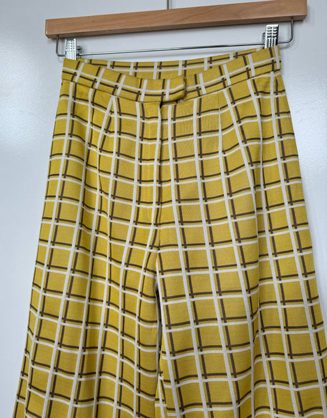 Vintage Geometric Flares - Mustard Yellow (24”-26”)