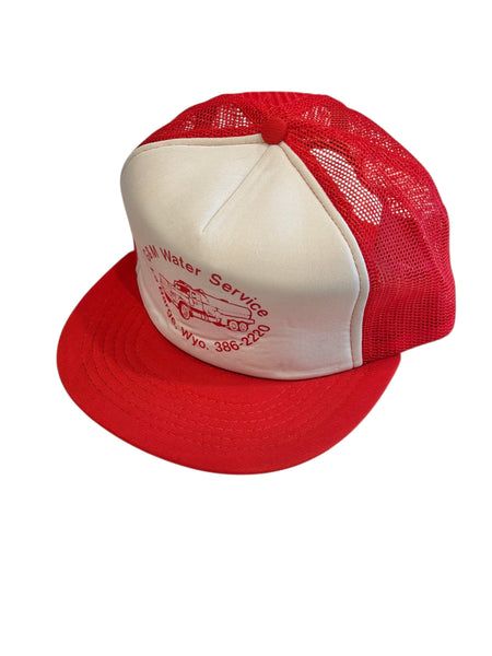 Vintage G&M Water Service Red Trucker Hat