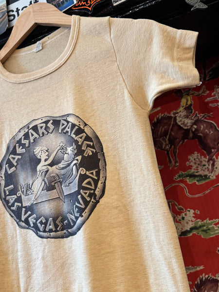 Vintage Caesars Palace Las Vegas Ringer T-shirt (XS)