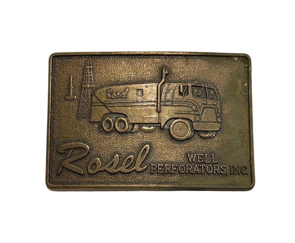 Vintage Belt Buckle - Rosel Truck