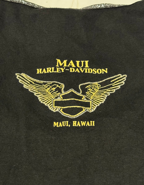 Vintage Harley Davidson Baby Tee- Sparkle Butterly  (M)