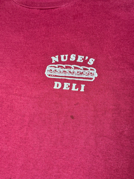 Nuse’s Deli - Burgundy T-shirt (L)