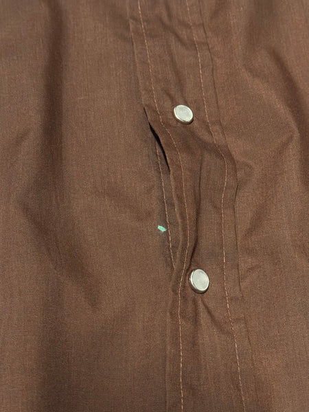 Vintage Arrow Embroidered Brown Western Shirt - ‘Fenton’  (L)