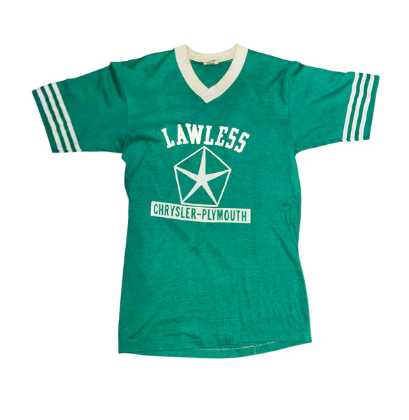 Vintage Lawless Green Baseball T-shirt (S)