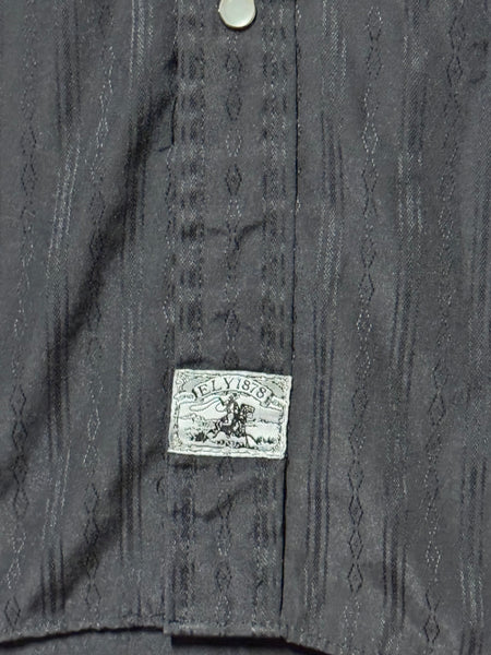 Vintage ‘Ely 1878’ Black Longhorns Western Shirt (XL/XXL)