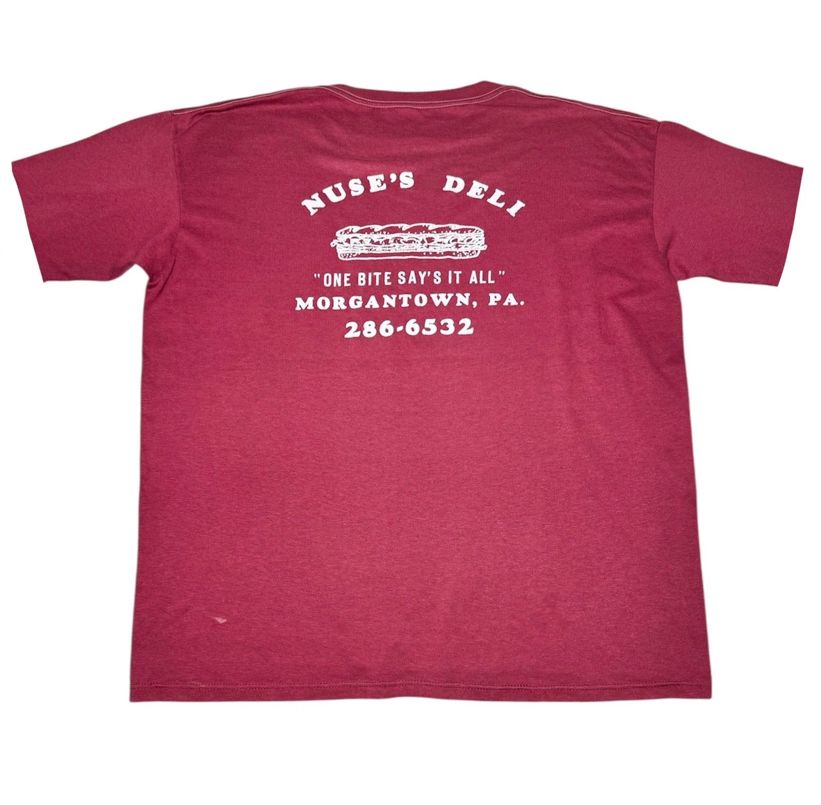 Nuse’s Deli - Burgundy T-shirt (L)