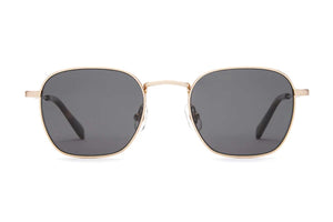 Crap Eyewear - The Groove Pilot - Brushed Gold & Tortoise Bio / Polarized Grey