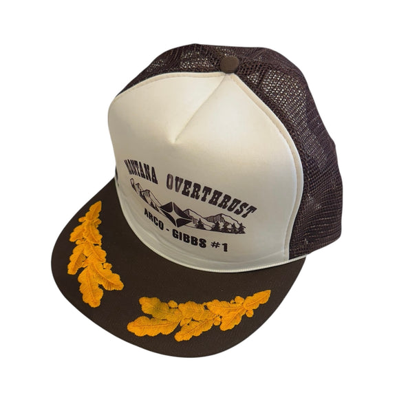 Vintage Montana Overthrust Brown Trucker Hat