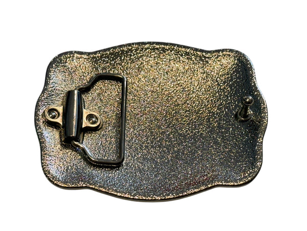 Red Longhorn Outline Belt Buckle