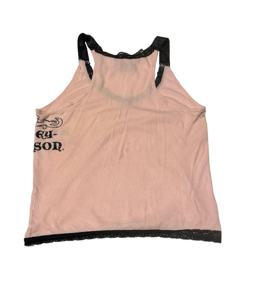 Vintage Harley Davidson Baby Pink Tank Top (XS)