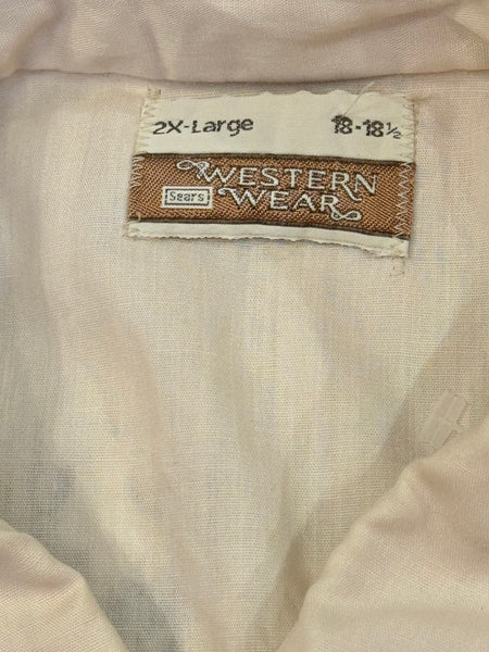 Vintage Cream Deer  ‘Western Wear’ - Western Shirt (XXL)