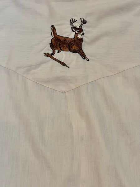 Vintage Cream Deer  ‘Western Wear’ - Western Shirt (XXL)