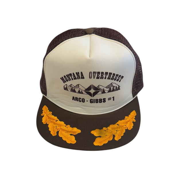 Vintage Montana Overthrust Brown Trucker Hat