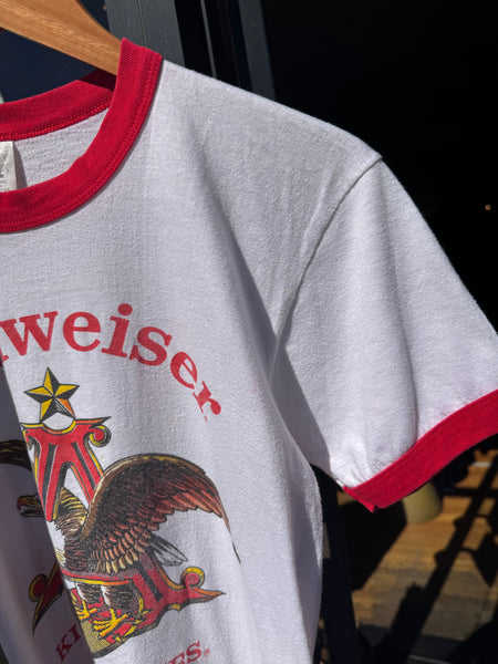 Vintage Budweiser Ringer T-shirt (M/L)