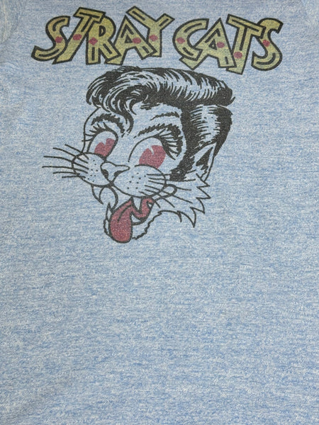 Vintage Stray Cats 80s Ringer T-shirt (XS-S)