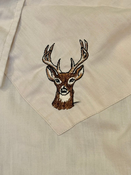 Vintage Cream Deer  ‘Western Wear’ - Western Shirt (XXL)