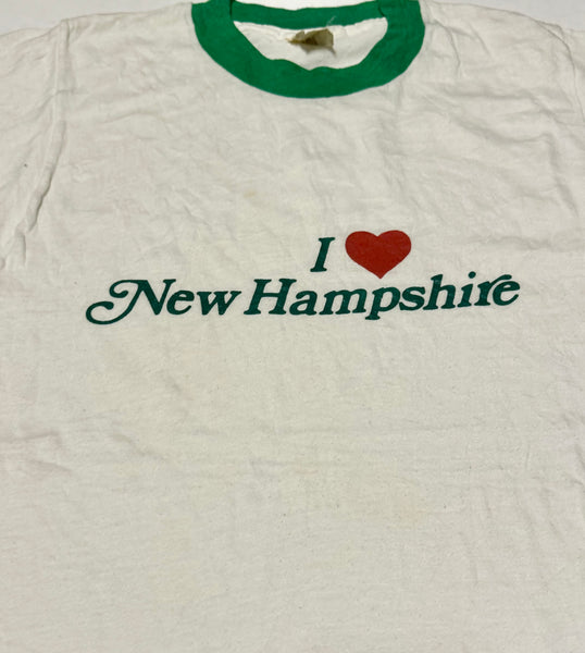 Vintage I Love New Hampshire Ringer T-shirt (XS-S)