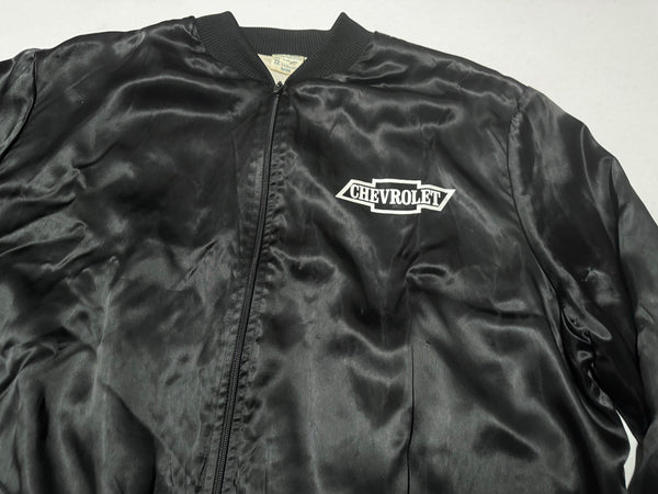 Vintage Black Chevy - Heartbeat of America Satin Bomber Jacket (XL)