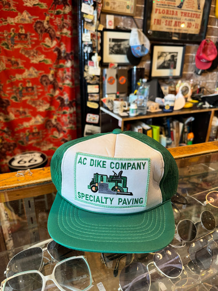 Vintage AC Green Dike Company Trucker Hat