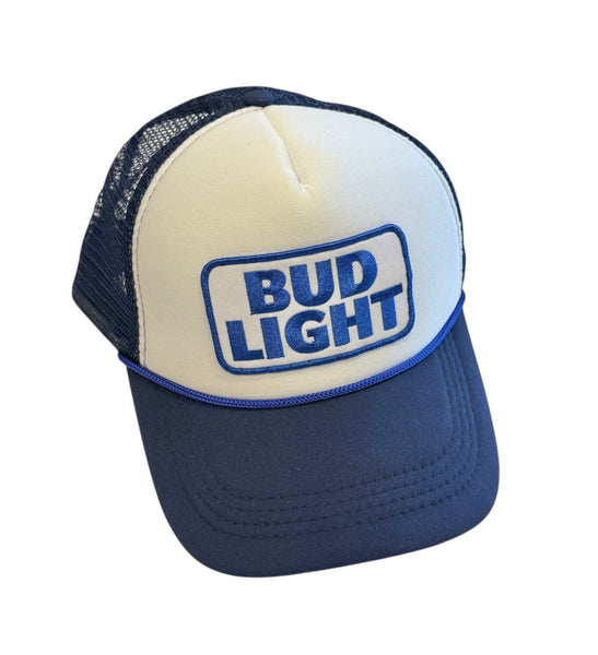 Bud Light - White & Blue Trucker Hat