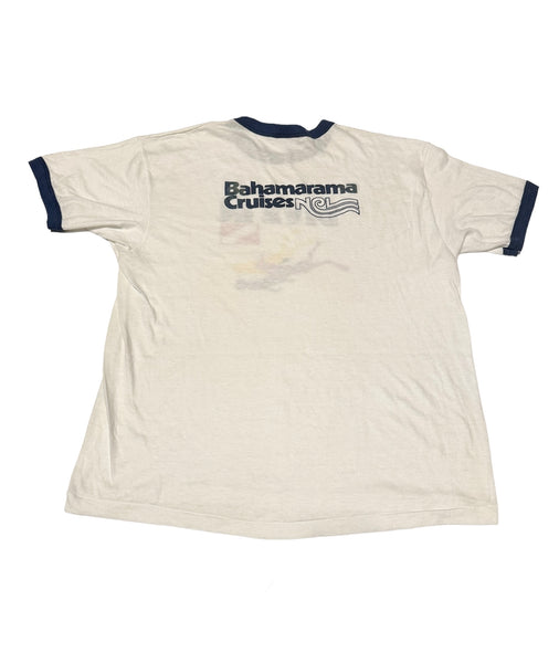 Vintage Bahamarama Cruises - Dive In Ringer T-shirt (L-XL)