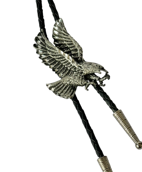 Bolo Tie - Silver Eagle - Made in USA