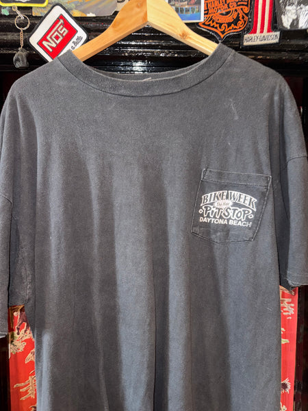Vintage Bike Week Daytona Beach PitStop ‘95  T-shirt (XXL)