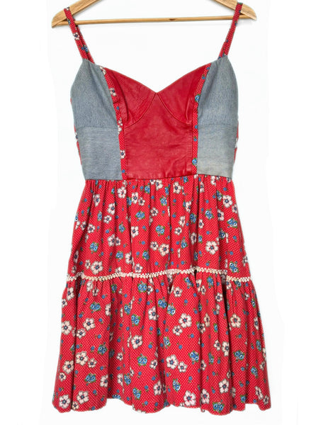 Vintage Red Western Mini Dress (8)