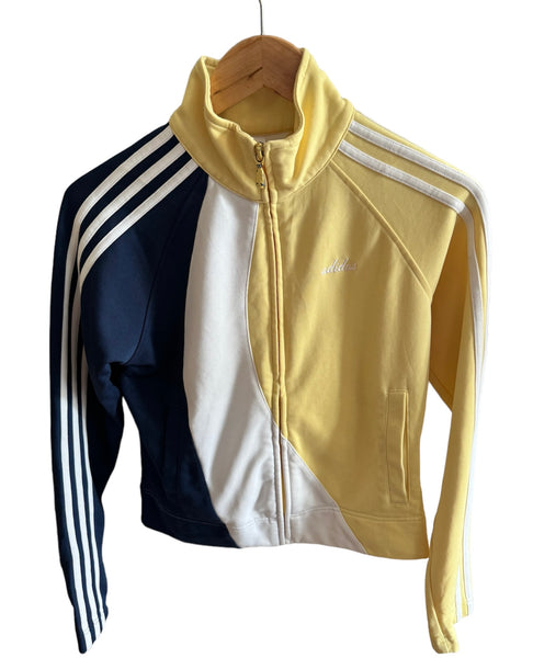 Vintage Adidas Jacket - Yellow & Navy (M)
