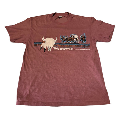 Vintage Mauve - The Indians T-shirt (S-M)